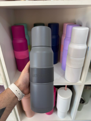 Termo Autocebante 1L GRIS