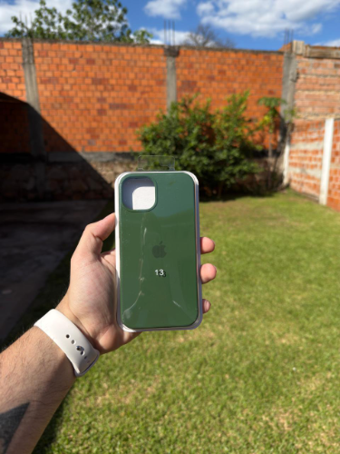 Case Iphone 13 Silicona Color Verde