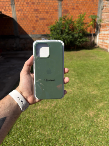 Case Iphone 13 Pro Max Silicona Color Verde