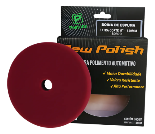 BOINA ESPUMA BORDO - CORTE PESADO NEW POLISH 6'