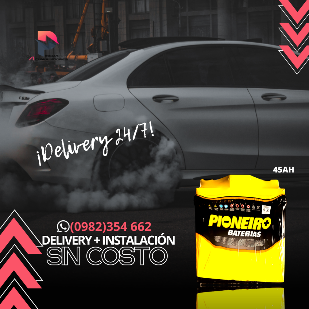 A-Bateria Pioneiro 42 AH borne fino