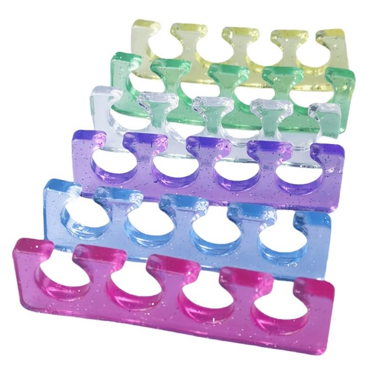 SEPARADORES  PARA UÑAS, DE SILICONA X 2 PAR