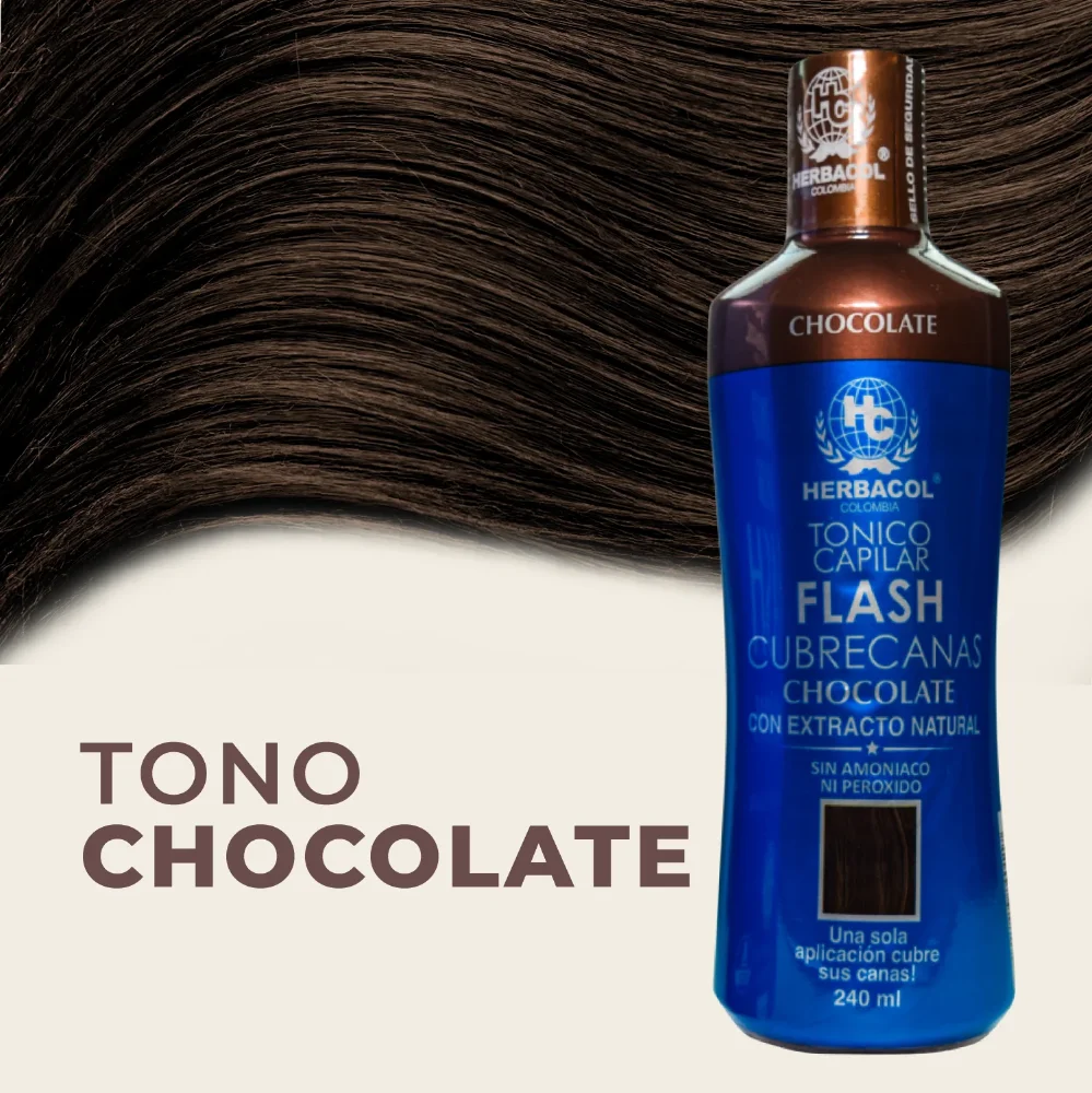 BAMBU HERBACOL WOMEN FLASH CUBRE CANAS CHOCOLATE X 240ML