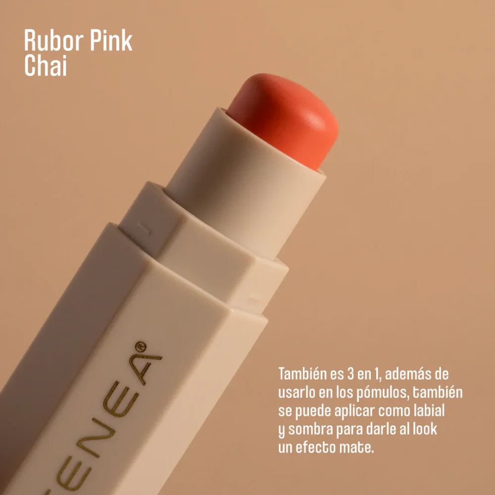 ATENEA RUBOR CREMOSO EN BARRA PINK CHAI