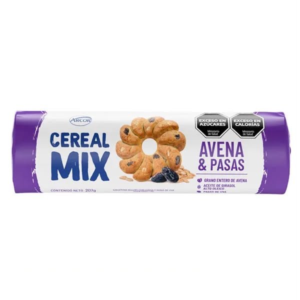CER. MIX AVENA Y PASAS x207gr