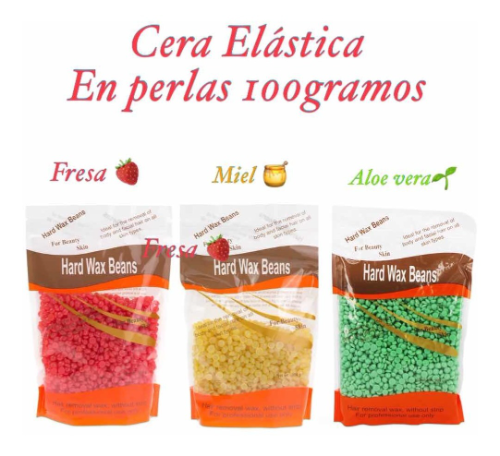 cera de depilar en perlas de varias olores