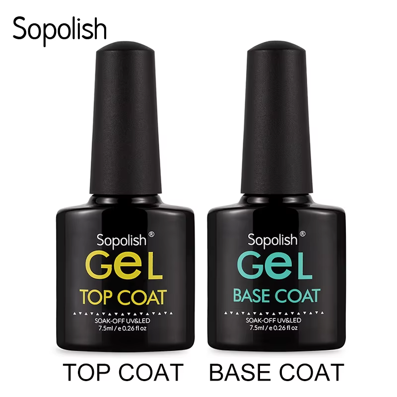 esmalte semipermamente gel polish base coat y top coat