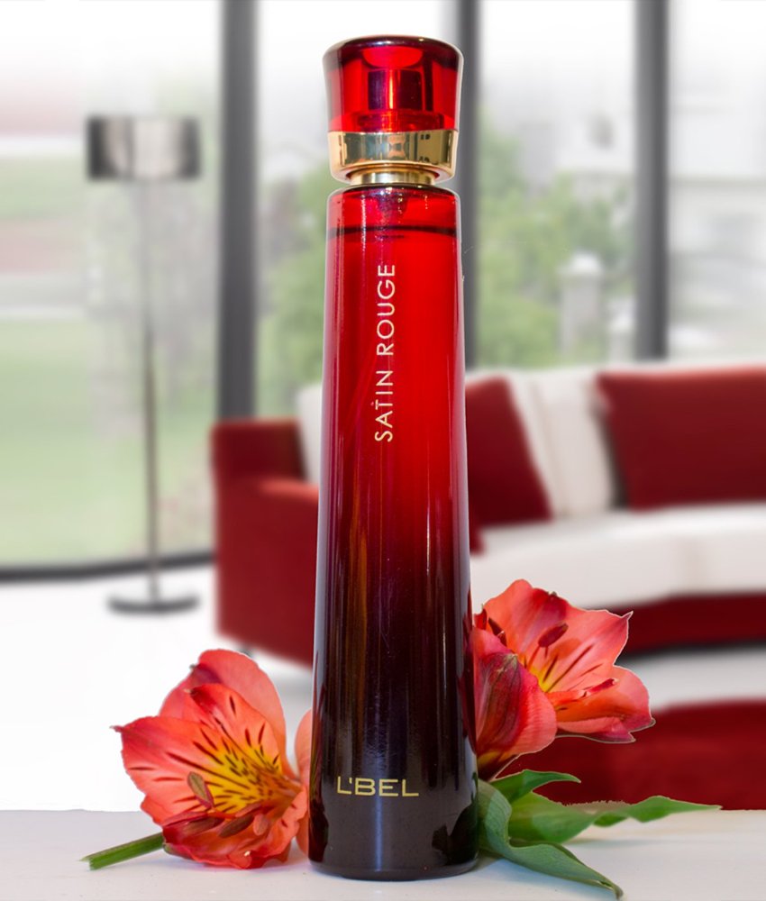 lbel perfume femenino satin rouge  rojo