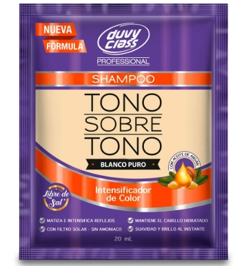 shampo matizante  blanco puro de duvy class 30ml