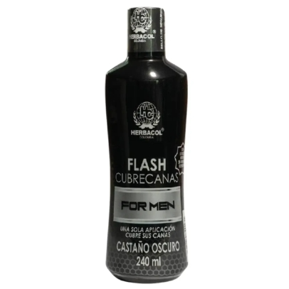 flash cubrecana castaño oscuro de for men de 240 ml