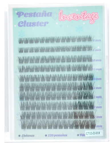pestañas efecto ruso wispy inventage mixtas