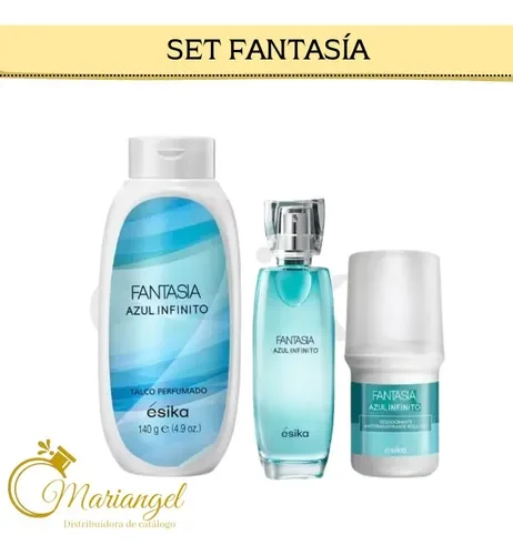set de perfume con desodorante , talco  de esika