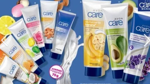 crema de manos de avon , coco, almendras , tradicional