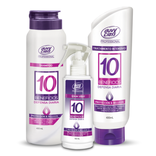shampo y tratamiento de 10 beneficios de duvy class
