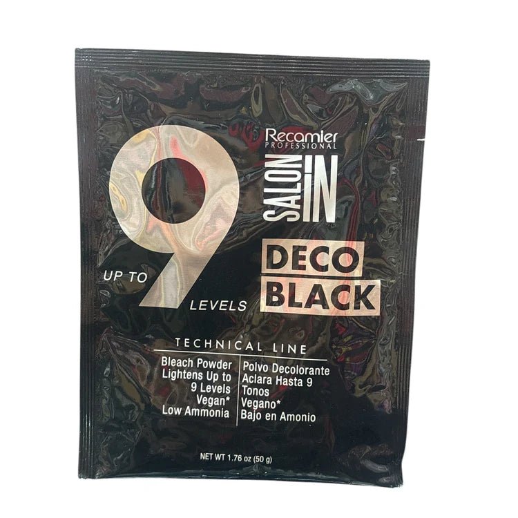 polvo decolorante recamier salon  in  black de 9 tonos 50gr