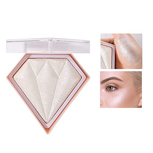 iluminador high light en forma de diamante en tres tonos