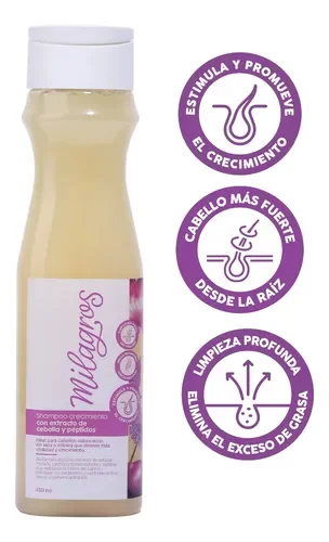 shampo de cebolla de milagros 450 ml