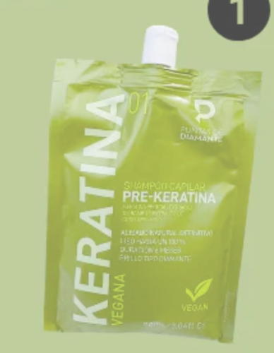 shampo antiresiduos de 90 ml punta diamante vegano