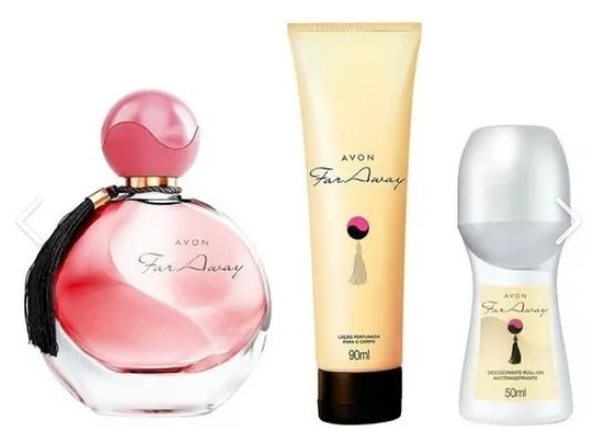 avon set de far away  tradicional  original 50ml