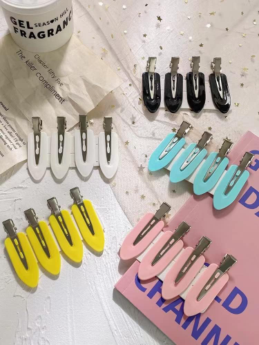 pinza para recoger cabello skin care de colores * 4 unidades