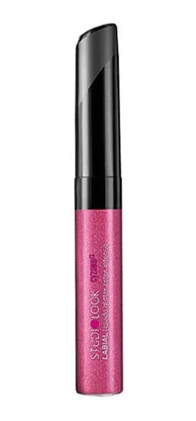 labial vecina mate con glitter  pink crush