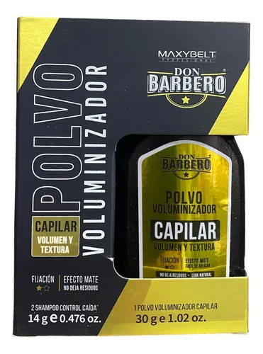 polvo volumizador de barberia capilar de maxibelt 30gr