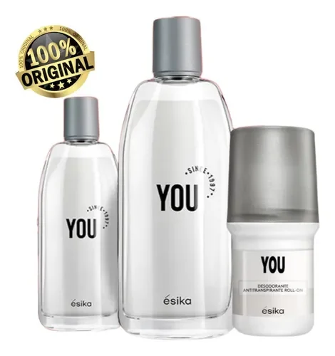 esika set por tres perfume unisex de you 90 ml
