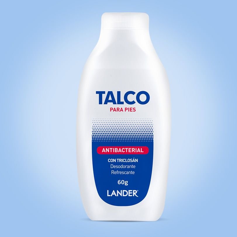 lander talco para pies de hombre y de mujer