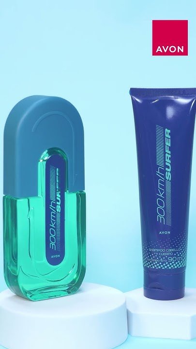 avon set de perfume masculino  300km surfer y shampo surfer