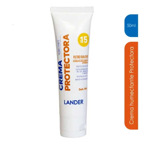 lander crema humectante protectora fps 15 * 50 ml