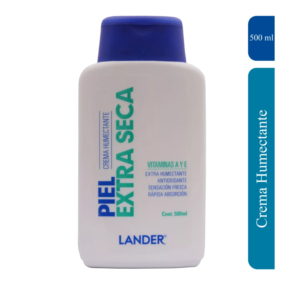 lander crema extra seca , sensible , normal  con vitaminas 120 ml