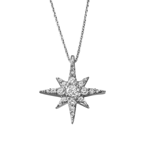 esika collar de estrella glam dorada