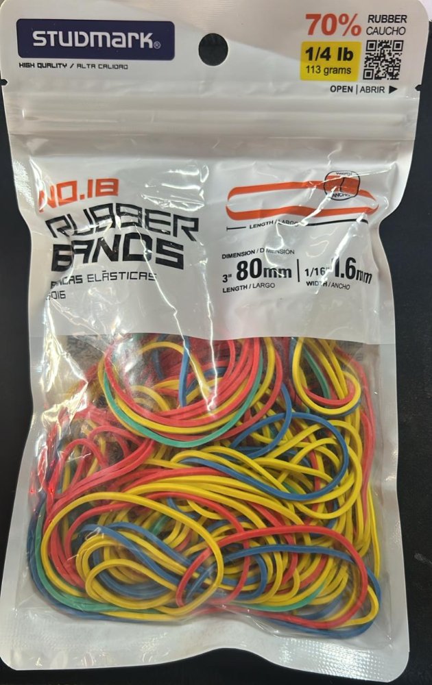 BANDAS ELASTICAS 6016 1/4LB ST-06016