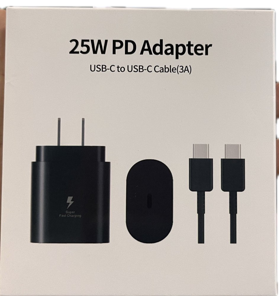 CARGADOR 25W USB C + CABLE 25W2IN1
