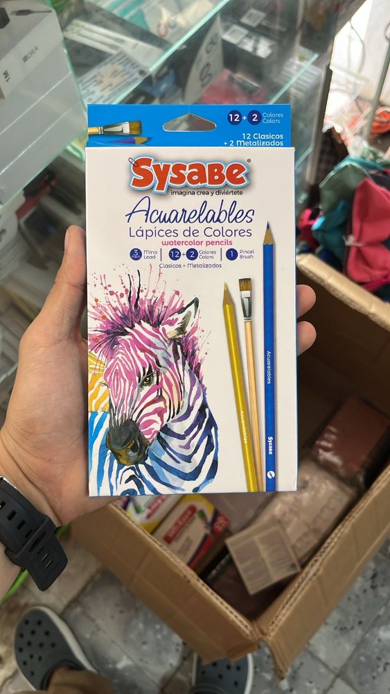 CAJA DE COLORES ACUARELA SISABE