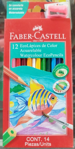 CAJA DE COLORES FABER CASTELL MAS SACAPUNTA