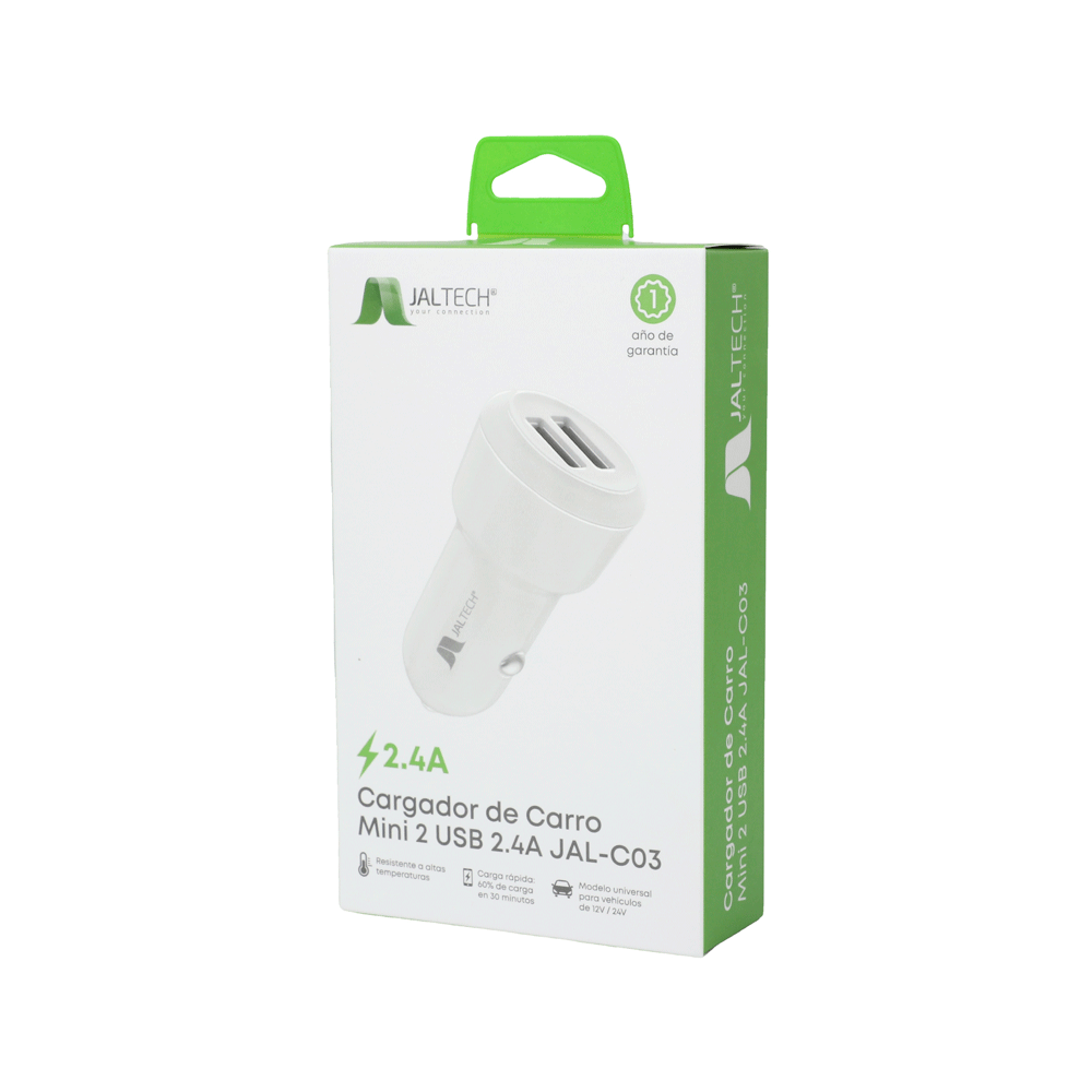 CARGADOR DE CARRO MINI 2USB