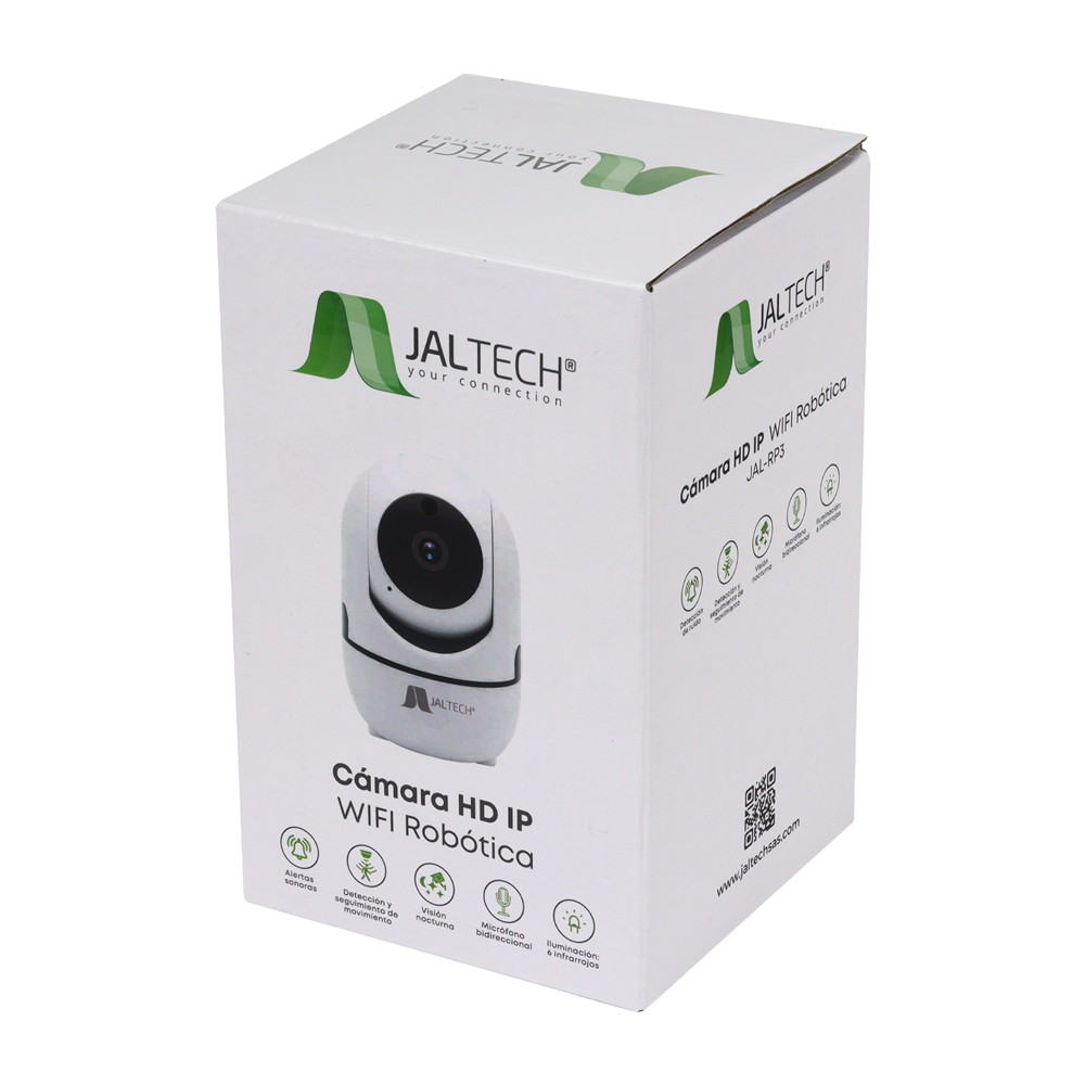 CAMARA HD IP WIFI ROBOTICA JALTECH