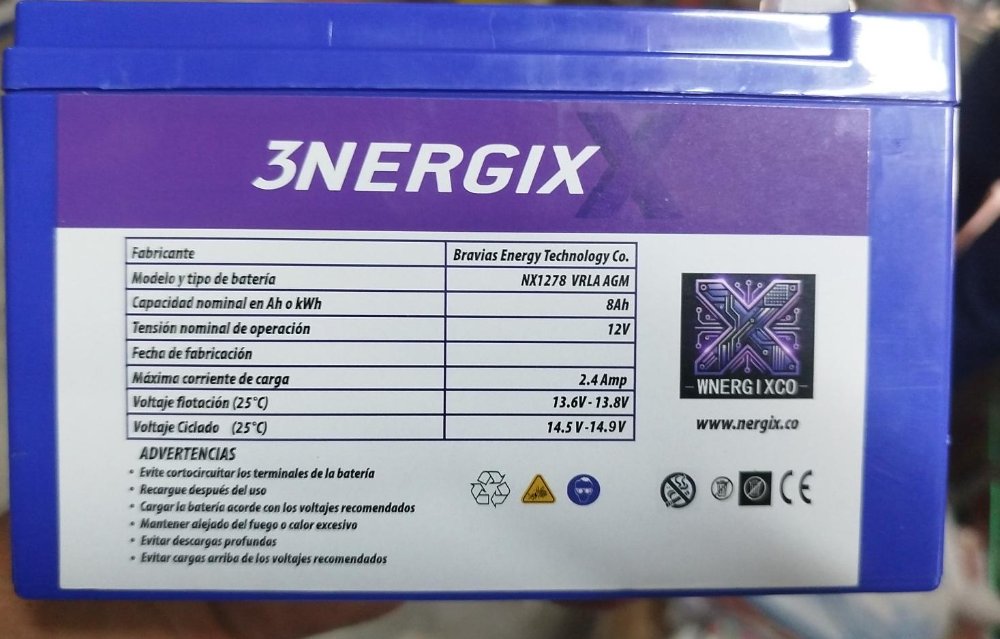 BATERIA DE UPS 12V A 8AMP