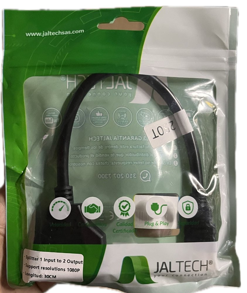 CABLE SPLITTER HDMI 2 SALIDAS JAL-SHD HDMI EN Y