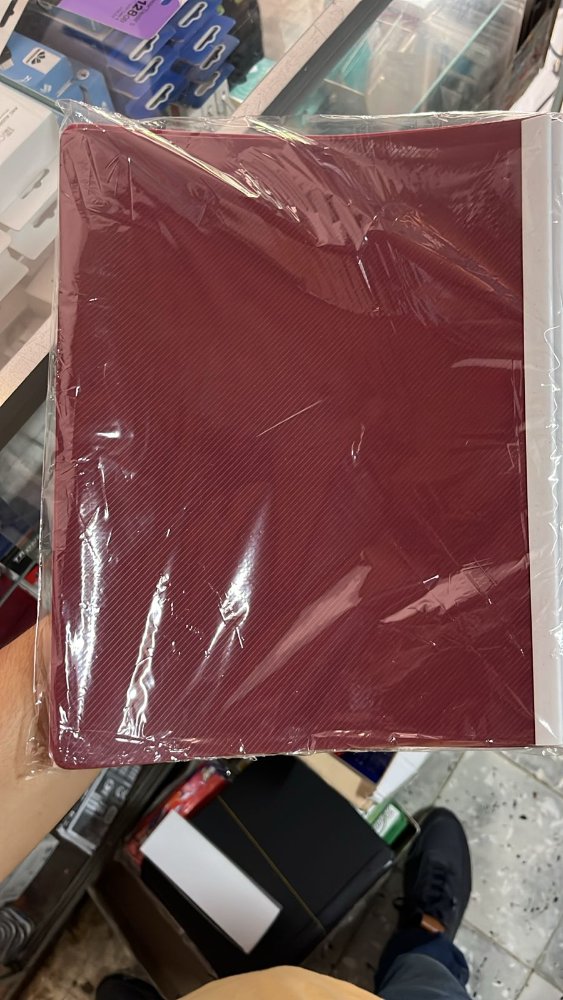 CARPETA CON BISER CARTA VINOTINTO