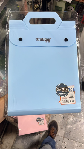 CARPETA PORTABLE 7 BOLSILLOS A4 SU-430