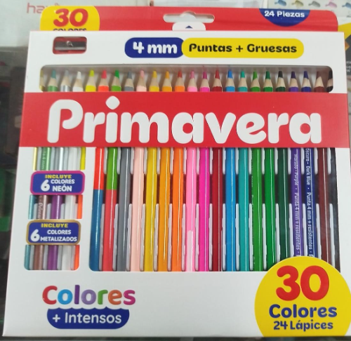 CAJA DE COLORES PRIMAVERA X 30 UND