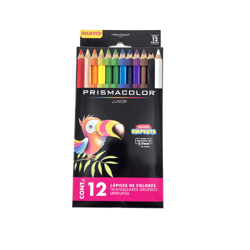 CAJA DE COLORES PRISMACOLOR TRIANGULAR X 12UND