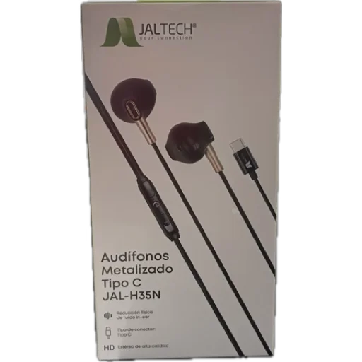 AUDIFONOS METALIZADO TIPO C JAL-H35N