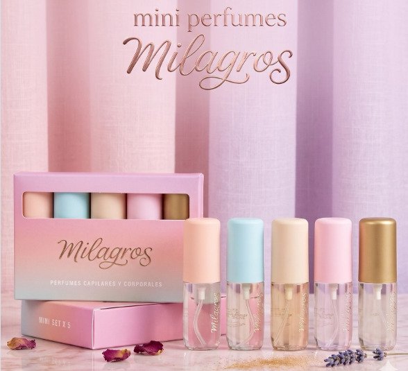 CAJA DE PERFUME MINI X 5 MILAGROS