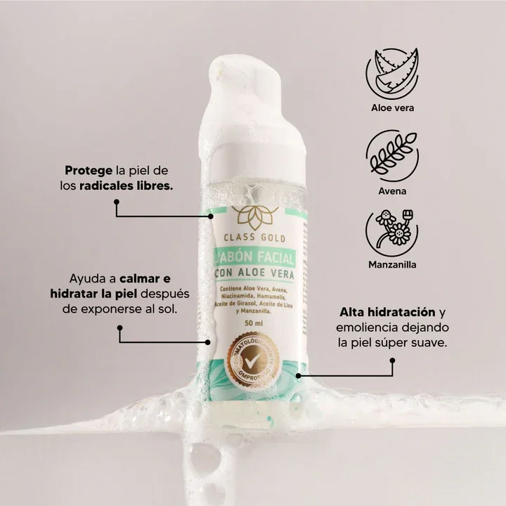 jabon facial aloe v