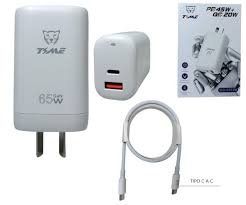 Cargador 220v TIME Tipo C 45w + 20w