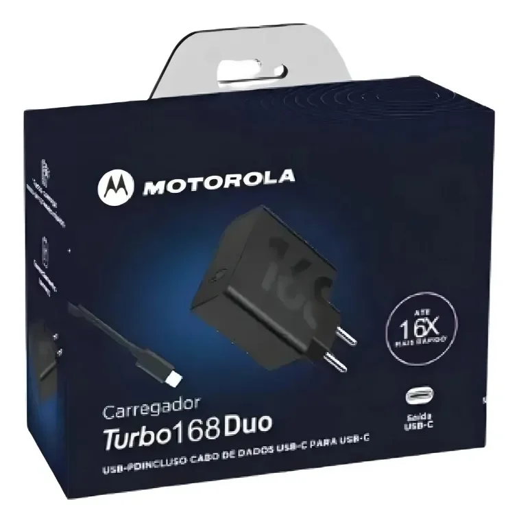 CARGADOR MOTOROLA TIPO C 168W 20X