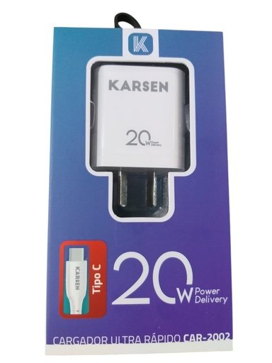 Cargador 220v Tipo C KARSEN 20w